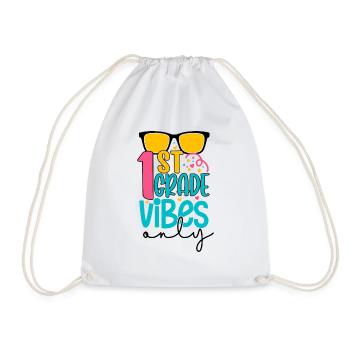 T-shirt de 1st Grade Vibes Only Back to School - Sac de sport léger - blanc - Devant