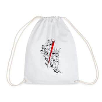 Roi et Lion - Sac de sport léger - blanc - Devant