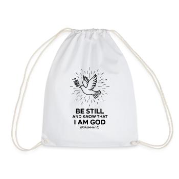 Sois tranquille et sache que je suis dieu - Sac de sport léger - blanc - Devant