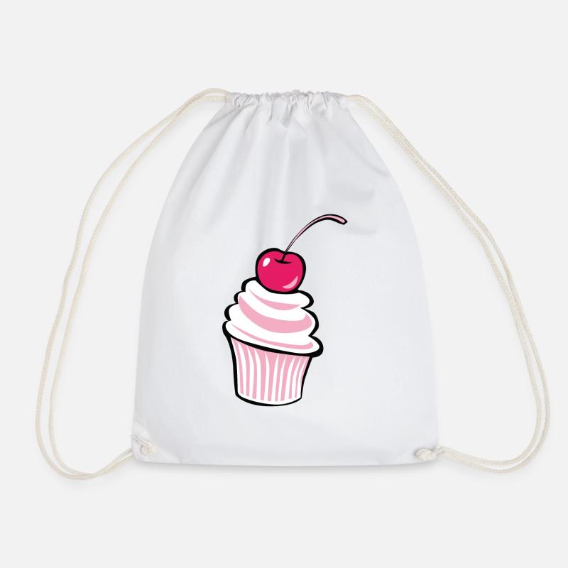 Kirsche Cupcake - Design! - Turnbeutel - Weiß