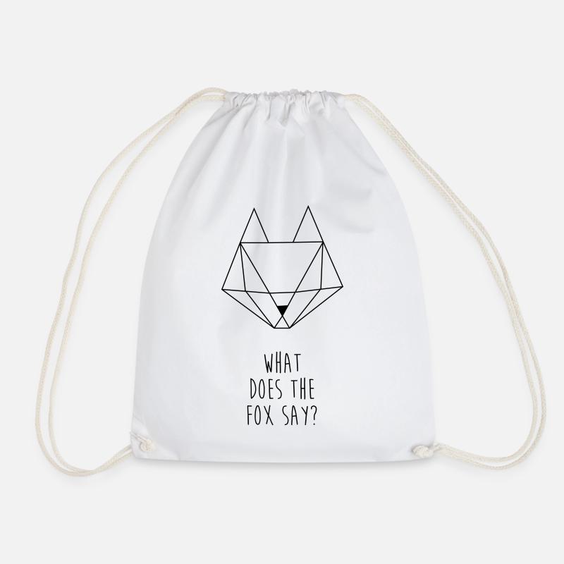What does the fox say - Turnbeutel - Weiß