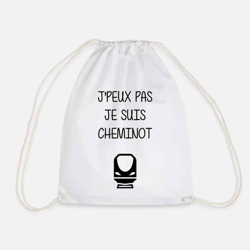Cheminot / Chemin de fer / Train / Metro - Sac de sport léger - blanc