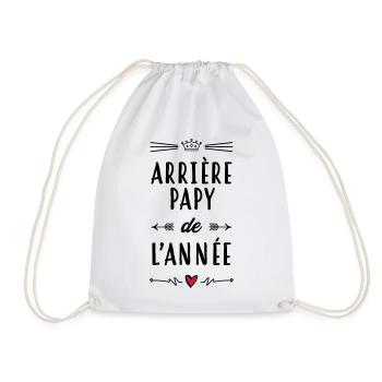 Papy Papi Grand-Père Retraite famille - Sac de sport léger - blanc - Devant