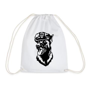 Tête de Malinois - Sac de sport léger - blanc - Devant