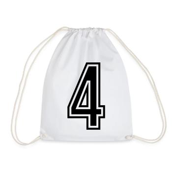 4 Symbole numérique - Sac de sport léger - blanc - Devant