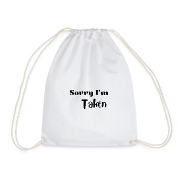Funny Valentine Love Shirt - Drawstring Bag - white - Front