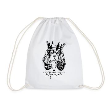 CAVALIER KING CHARLES SPANIEL Dogs Wilsign's Dog - Drawstring Bag - white - Front
