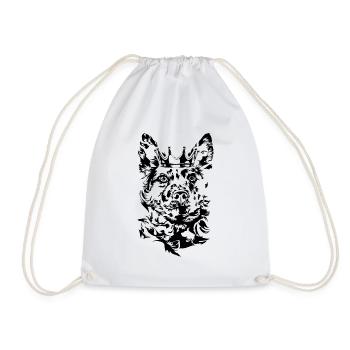 Hungarian MUDI Crown Herding Dogs Dogs Wilsigns - Drawstring Bag - white - Front