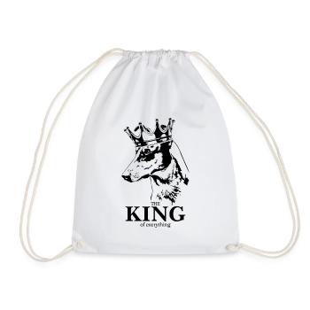 Kurzhaarcollie King of everything Hunde Wilsigns - Turnbeutel - Weiß - Vorne