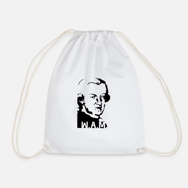Mozart - Drawstring Bag - white
