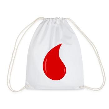 une goutte de sang - Sac de sport léger - blanc - Devant