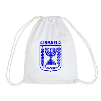 menora wappen von israel Wappen Israels - Turnbeutel - Weiß - Vorne