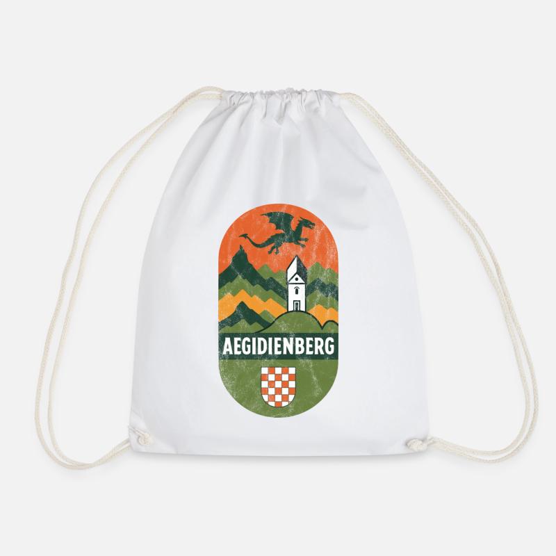 Aegidienberg Bad Honnef Siebengebirge Wappen - Turnbeutel - Weiß