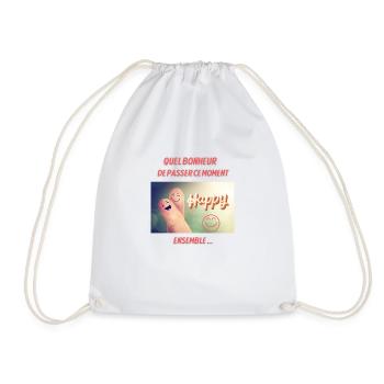 Quel bonheur de passer ce moment ensemble - Sac de sport léger - blanc - Devant
