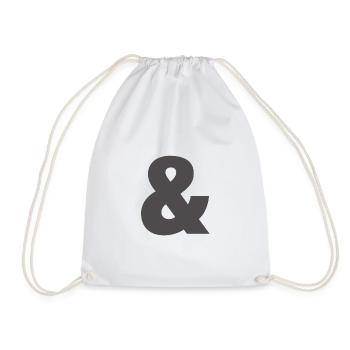 Impression du Glyphe Ampersand en gras - Sac de sport léger - blanc - Devant