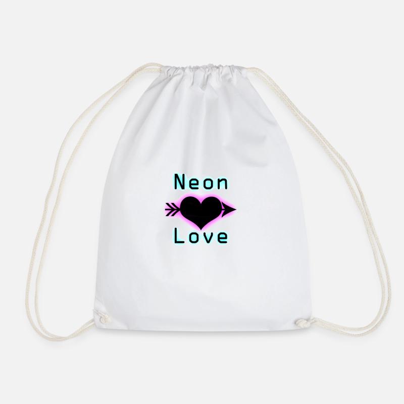 Neon Love - Turnbeutel - Weiß