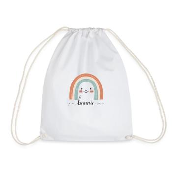Bonnie! Rainbow, customizable - Drawstring Bag - white - Front