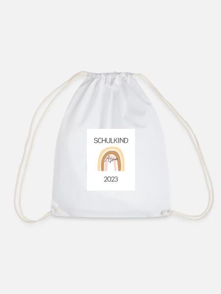 Schulkind 2023 Shirt - Turnbeutel - Weiß