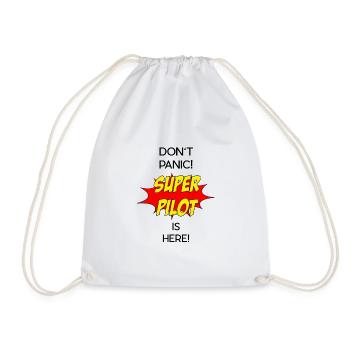 Super Pilot - Turnbeutel - Weiß - Vorne