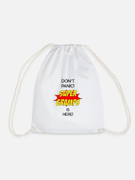Super Gramps / Super Opa - Turnbeutel - Weiß