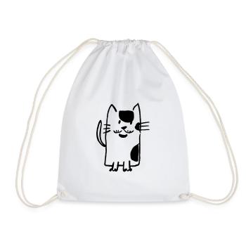 Chat - Je préfère ronronner fabuleux - Sac de sport léger - blanc - Devant