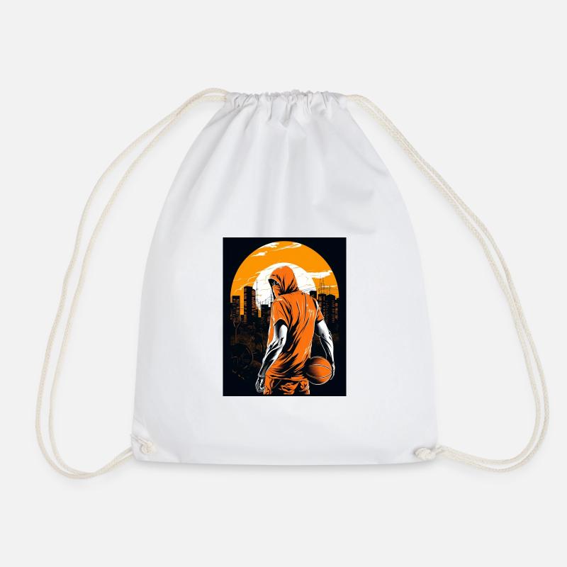 Basket - Drawstring Bag - white