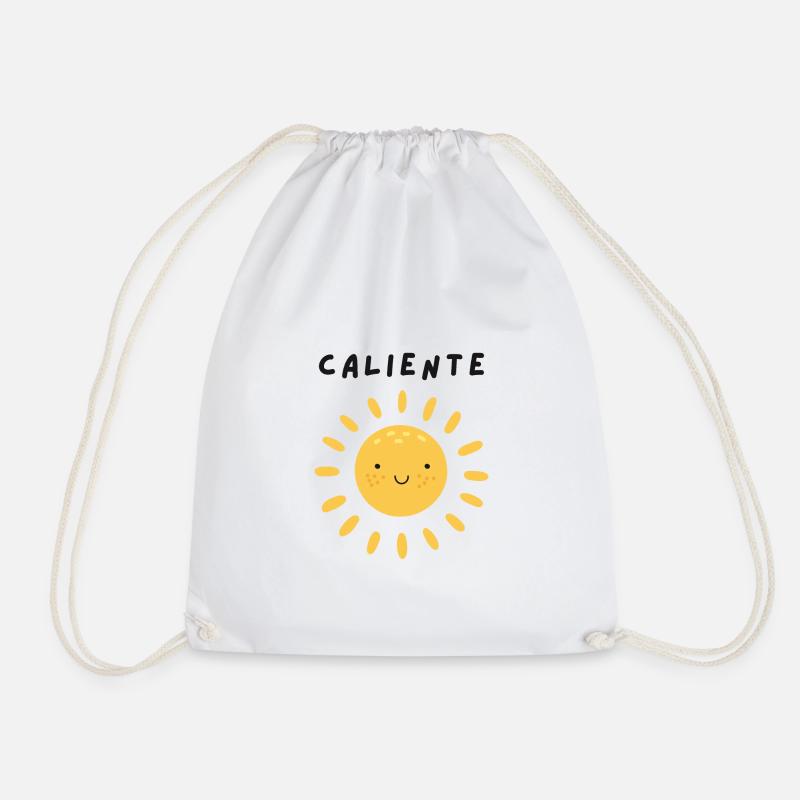 Caliente sun 1 - Drawstring Bag - white