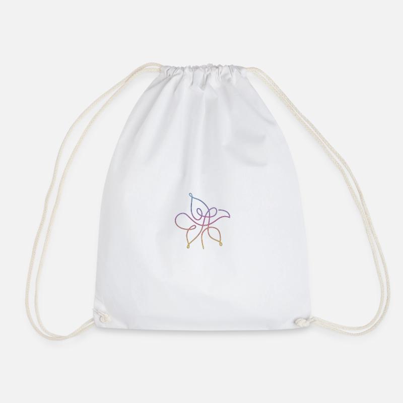 Bangtan-LY "Flower" - Drawstring Bag - white