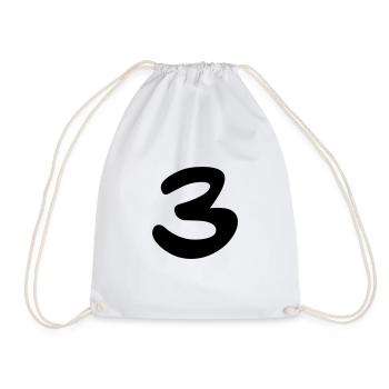 Trois - Sac de sport léger - blanc - Devant