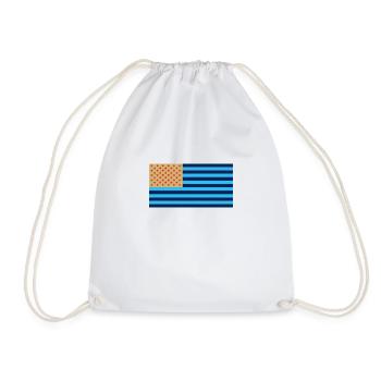 Drapeau de Djurgården - Sac de sport léger - blanc - Devant