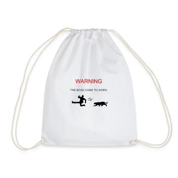 joke - Drawstring Bag - white - Front