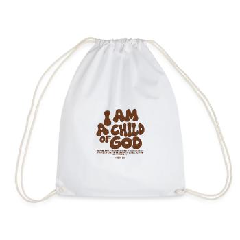 I Am a Child of God - Christliches Bibel Design - Turnbeutel - Weiß - Vorne