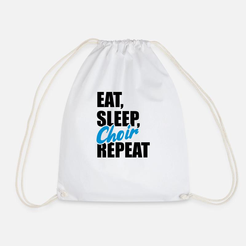 Choir - Drawstring Bag - white