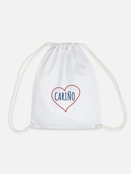 Cariño Herz - Turnbeutel - Weiß