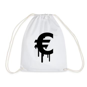 Euro - Drawstring Bag - white - Front