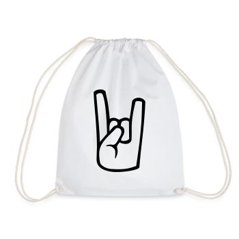 le rock and roll - Sac de sport léger - blanc - Devant