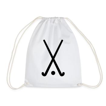 Field hockey - Drawstring Bag - white - Front