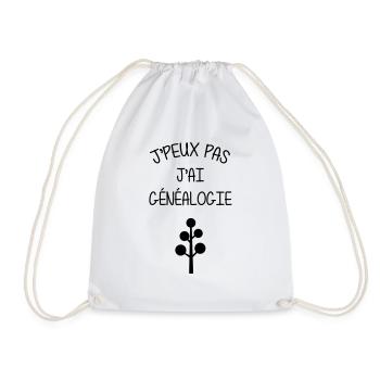 Généalogie / Généalogiste / Genealogy / - Sac de sport léger - blanc - Devant