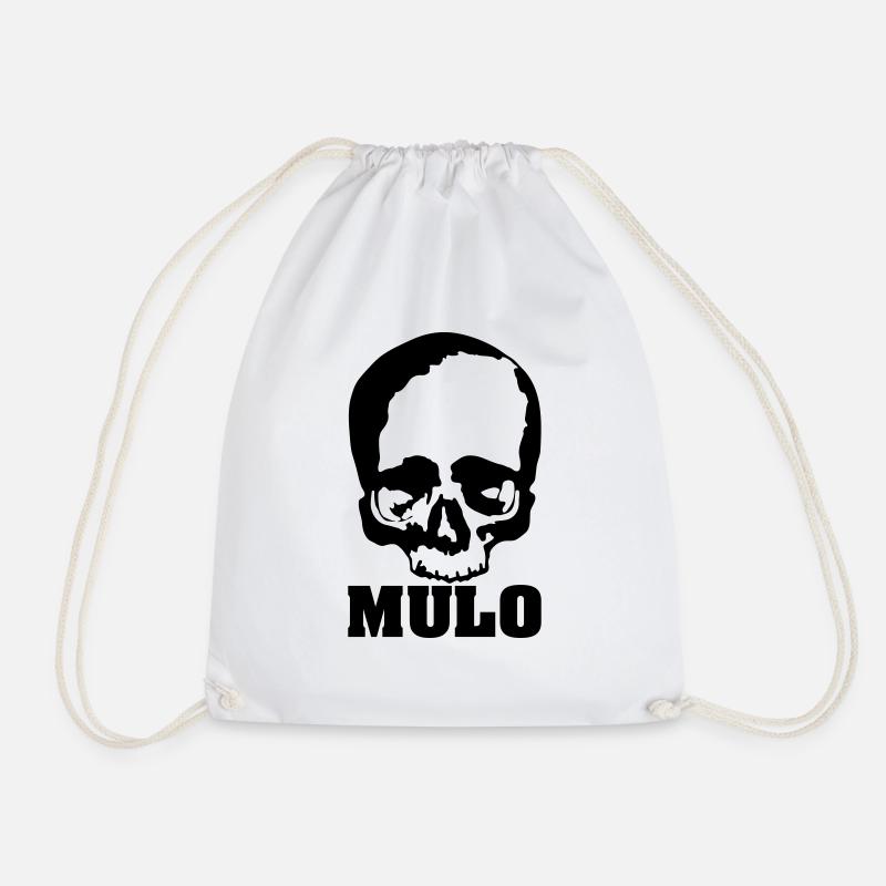 Mulo / manisch / tot / kaputt / Skull - Turnbeutel - Weiß