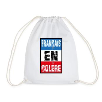 Français en colère - Sac de sport léger - blanc - Devant