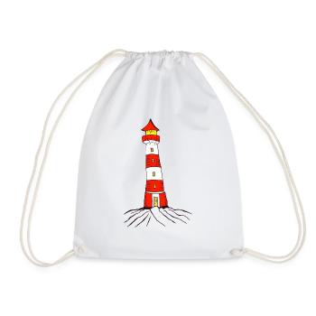 lighthouse - Drawstring Bag - white - Front