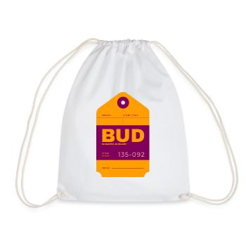Budapest - Hungary - Drawstring Bag - white - Front