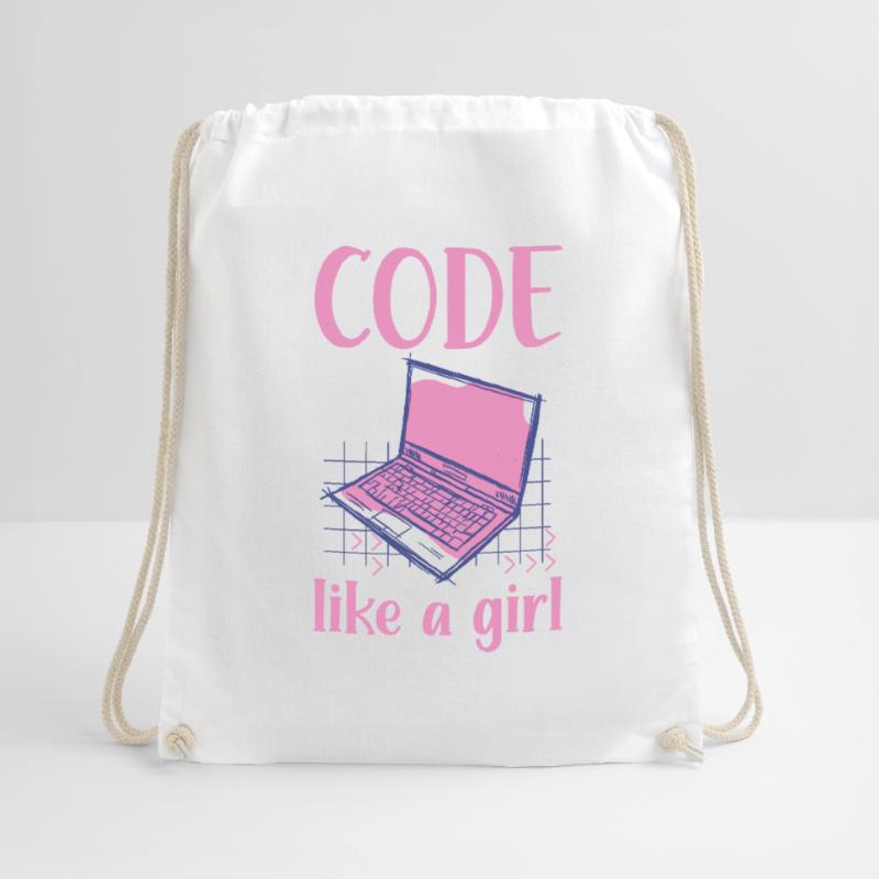 Code Like A Girl Programming Coder Computer Geek D Turnbeutel