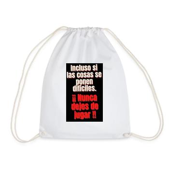 Aunque las cosas sean difíciles, ¡nunca te rindas! - Sac de sport léger - blanc - Devant