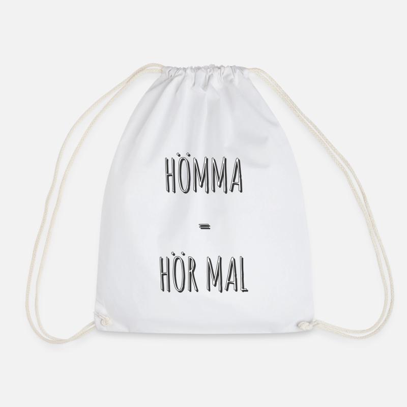 Hömma = Hör mal - Turnbeutel - Weiß