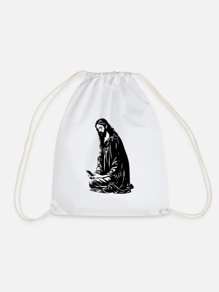 Jesse's Smartphone - Drawstring Bag - white