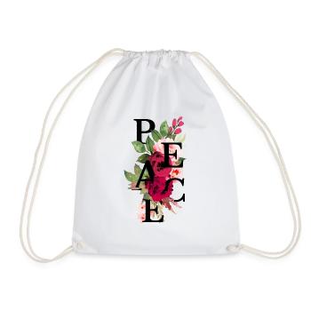 Peace flowers - Sac de sport léger - blanc - Devant