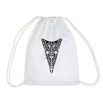 logo poitrine maori 28 noir - Sac de sport léger - blanc - Devant
