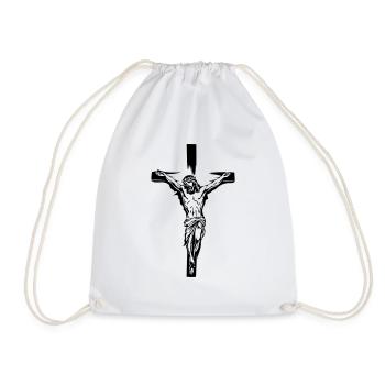 Jesus Christ - Drawstring Bag - white - Front