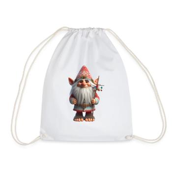 Troll de Noël 1 - Sac de sport léger - blanc - Devant